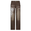 Pantaloni in denim larghi da donna a vita alta Y2K gamba larga oversize plus size jeans cargo cargo pantaloni streetwear