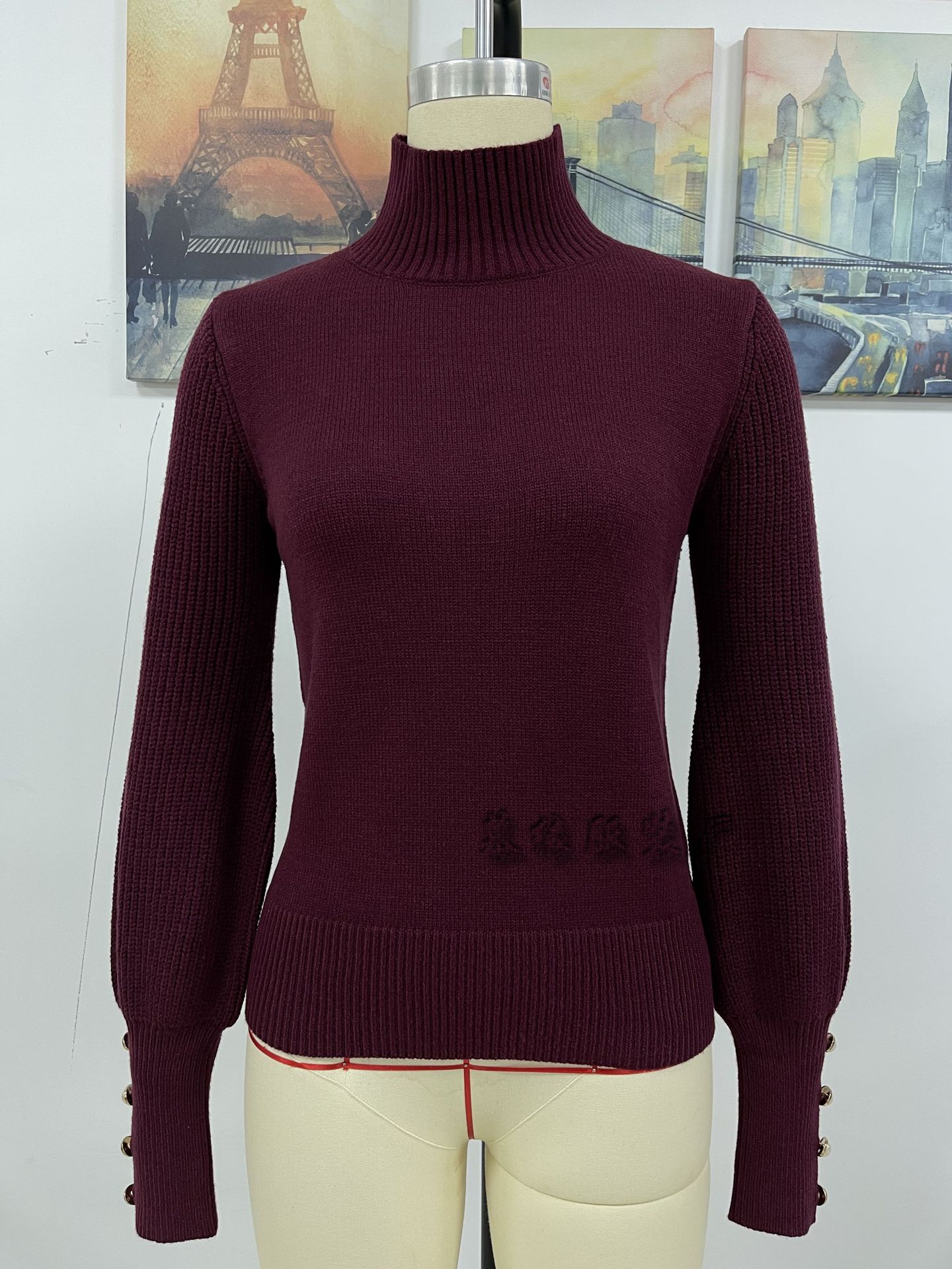 Maglione da donna pullover in tinta unita autunno e inverno