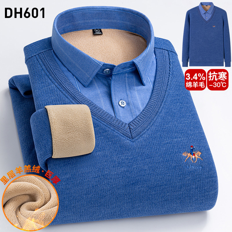 Maglione di lana lavorato a maglia da uomo