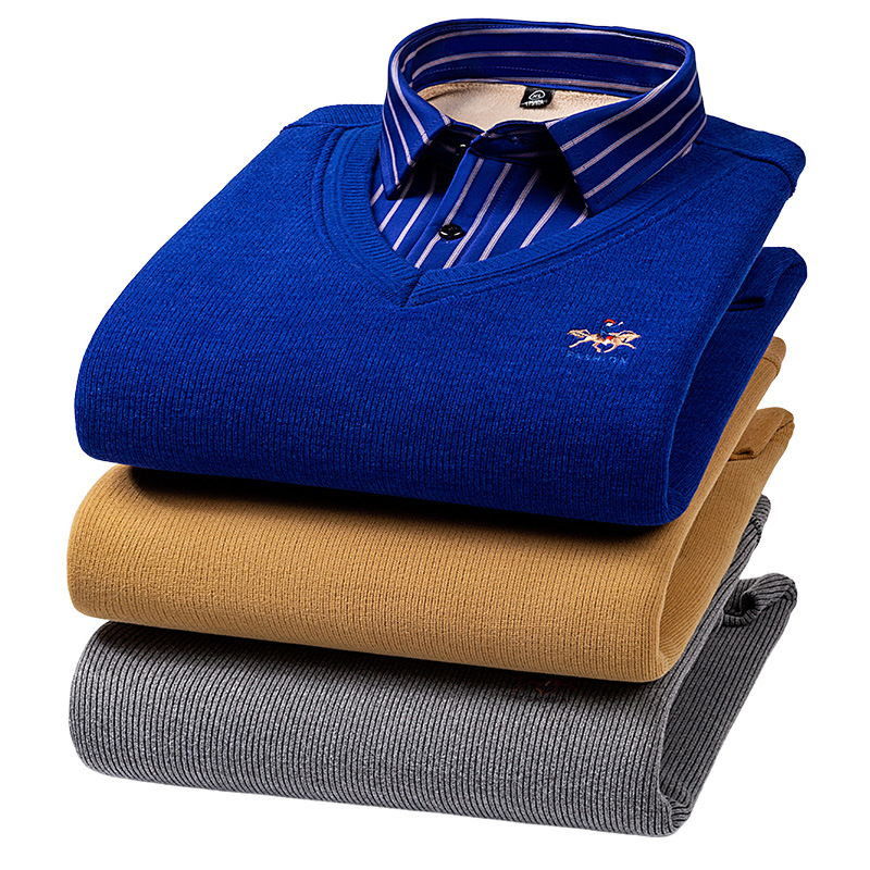 Maglione di lana lavorato a maglia da uomo